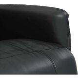 vidaXL Naslonjač od umjetne kože s osloncem za noge crni | shoptok.hr