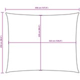  Jedro protiv sunca od tkanine Oxford pravokutno 2,5x3,5 m krem | shoptok.hr