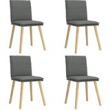 Maison Chic Jedilni stoli - Vzorci stoli 4 kosi temno sivo blago A979, (22032130) | Shoptok.si