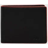 Hugo Usnjena denarnica moški, črna barva