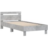  Okvir kreveta s uzglavljem siva boja betona 100x200 cm drveni | Eponuda.com