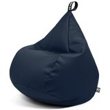 So Soft? Temno modra vreča za sedenje iz umetnega usnja Drop L – Cene