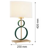  Argon 8317 - Stona lampa PERSEO 1xE27/15W/230V 42 cm krem/zelena | Eponuda.com