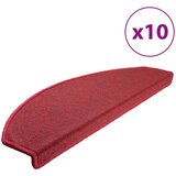  Prostirke za stepenice 10 kom 65x24x4 cm crvene poluokrugle velike | shoptok.hr