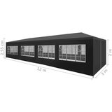  Šator za zabave 3 x 12 m antracit | shoptok.hr