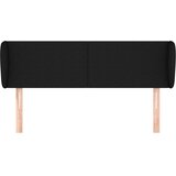  Uzglavlje s ušima crno 147x23x78/88 cm od tkanine | shoptok.hr