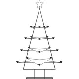  Metalno ukrasno božićno drvce crno 140 cm | shoptok.hr