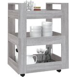  Kuhinjska kolica siva boja hrasta 60x45x80 cm konstruirano drvo | Eponuda.com