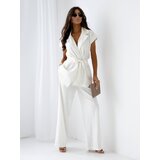 Resti Ecru Livia Palazzo Women's Trousers – Italian style, luxurious fabric Cene