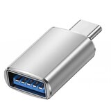 Blue Star OTG USB-C Moški v USB 3.0 Ženski Adapter, Srebrna, (5000277053) | Shoptok.si
