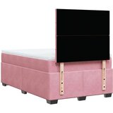 vidaXL Krevet s oprugama i madracem ružičasti 120 x 190 cm baršunasti | shoptok.hr