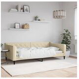 vidaXL Raztegljiva postelja krem 100x200 cm blago Cene