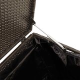vidaXL Vrtna škatla rjava 110x50x58 cm poli ratan | Shoptok.si
