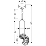Lesnina XXXL VISEČA SVETILKA 6/6/100 cm 50 W GU10 | Shoptok.si