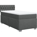  Krevet s oprugama i madracem tamnosivi 90 x 190 cm od tkanine | shoptok.hr