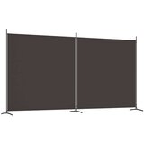 Sobna pregrada s 2 panela smeđa 348 x 180 cm od tkanine | shoptok.hr