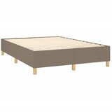  Okvir za krevet s oprugom smeđesivi 140 x 190 cm od tkanine | shoptok.hr