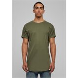 Urban Classics Olive T-shirt with a long shape Cene
