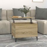  Stolić za kavu boja hrasta 60 x 44,5 x 45 cm konstruirano drvo | Eponuda.com