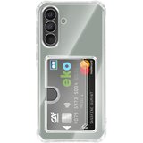 AVIZAR Ovitek za Galaxy A36 / A56 z integriranim držalom za kartice in ojačanimi vogali, Prozorna, (5000274249) | Shoptok.si