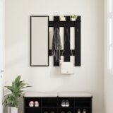 vidaXL Nadwyčajna obešalnik za plašče Črni hrast 100 x 10 x 100 cm | Shoptok.si