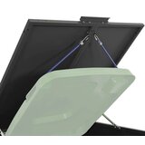 vidaXL Spremište za jednu kantu za otpad crno 69 x 79 x 117 cm čelično | shoptok.hr
