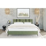 Ropez Zelena oblazinjena zakonska postelja z letvenim dnom 160x200 cm Tulsa – | Shoptok.si
