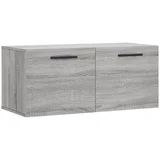Stenska omarica - Zidna omarica siva sonoma 80x36,5x35 cm inženirski les iu798, (22063177)