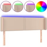  Posteljno vzglavje kapučino 147x16x78/88 cm umetno usnje, (20933277) | Shoptok.si
