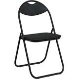  Sklopiva stolica 2 pcs Crna 48 x 43,5 x 81 cm Lažna koža | Eponuda.ba