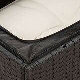  6-dijelni set vrtnih sofa s jastucima crni od poliratana | shoptok.hr