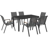 Luca Bessoni vrtni set latina, črna, 7-Delno | Shoptok.si