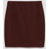 Marisse Fitted, Above-The-Knee Skirt In Chestnut Brown | Shoptok.si