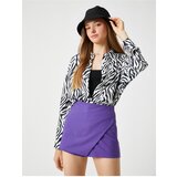 Koton Zebra Patterned Shirt Long Sleeve Viscose Buttoned Classic Collar | shoptok.hr