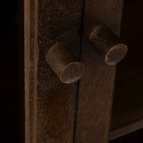 Ixia Smeđa vitrina od masivnog manga 80x100x40 cm Ravi – | shoptok.hr