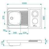 Alveus sudoper COMBI CERAL 100 LIJEVI | shoptok.hr