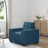 SOFA fotelja plava 100x78x80 cm baršun Cijene