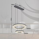 Globo 67191-50- led prigušiva luster na sajli blasius LED/50W/230V prečnika 50 cm + daljinski upravljač | Eponuda.com