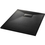 vidaXL Kada za tuš SMC crna 90 x 70 cm | shoptok.hr