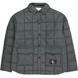 Calvin Klein Jeans Prijelazna jakna bazalt siva / crna / bijela