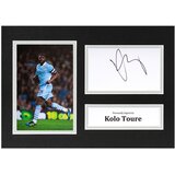 Kolo Toure Signed A4 Photo Display Manchester City Autograph Memorabilia COA | shoptok.hr