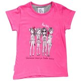 Miss Girly Majice s kratkimi rokavi T-shirt manches courtes fille FRIGIRLY Rožnata | Shoptok.si