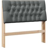  Tapecirani uzglavlje Tamno siva 100 cm Čvrsto borovo drvo | shoptok.hr