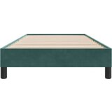 Box Spring Postelja brez vzmetnice Temno zelena 100x210cm Žamet, (21791988) | Shoptok.si