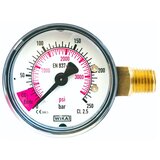 ich-zapfe Manometer za CO2 vsebino z rdečim območjem in 1/4 navojem, (5000217016) Cene