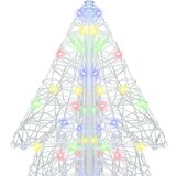 vidaXL Božićno drvce s 240 LED svjetlima Šareni 180 cm Akril | shoptok.hr
