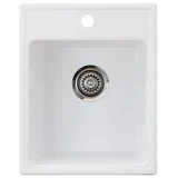 granitna usadna sudopera xQuadro 40 bela 400x500 Ø90