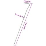  Klinovi za šator 50 kom 23 cm Ø3 mm od pocinčanog čelika | Eponuda.ba