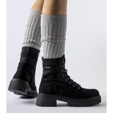 Gemre Black lightly insulated eco-suede ankle boots Cunha | Shoptok.si