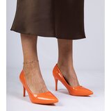 D/CEO marka niezdefiniowana Orange patent pumps on a heel Merium | ePonuda.com